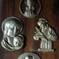 St. Francis de Sales, blessed Virgin Mary and Black Madona with Child wall plaque