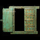 Turquoise Brass embellished Window