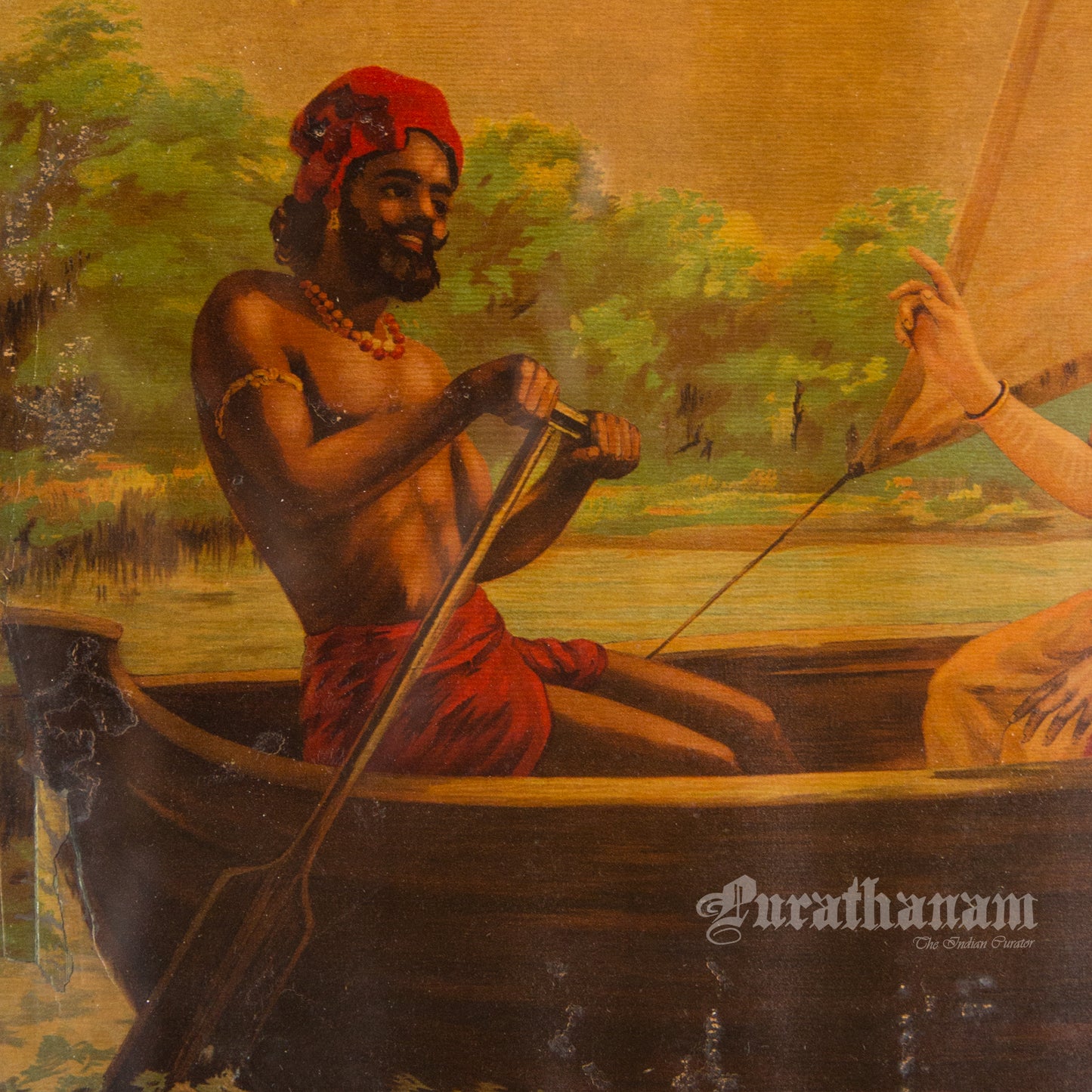 Ram Sita Lakshman In Kewat's Boat