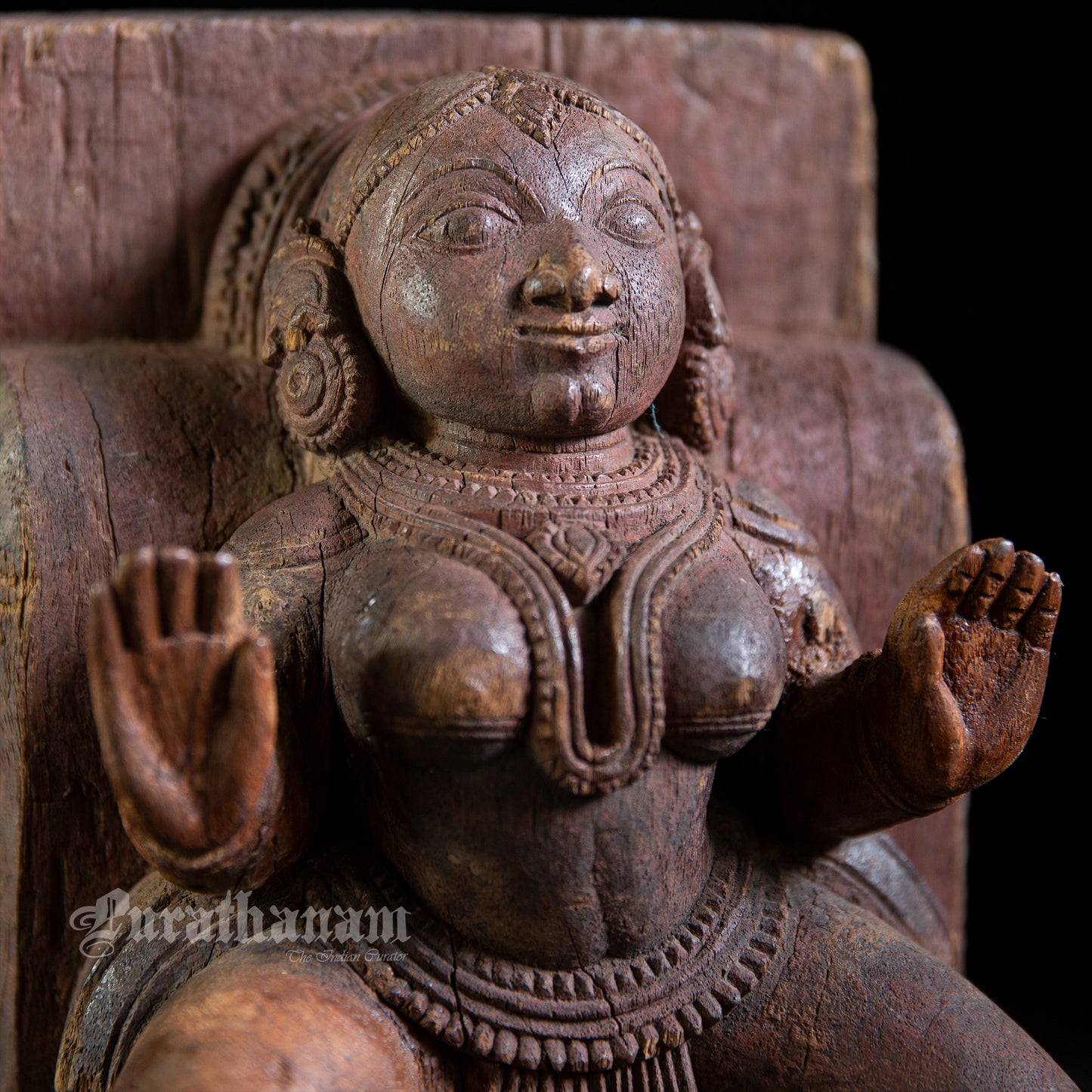 Apsaras Wooden Sculpture