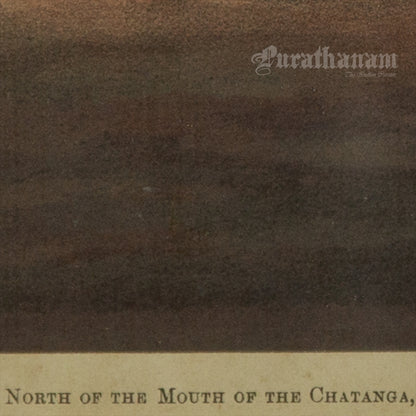 Sunset off the North Coast of Asia, North of the mouth of the Chatanga - Chromolithograph Print, Scotland