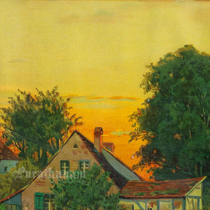 The Village - Chromolithograph Print, Germany