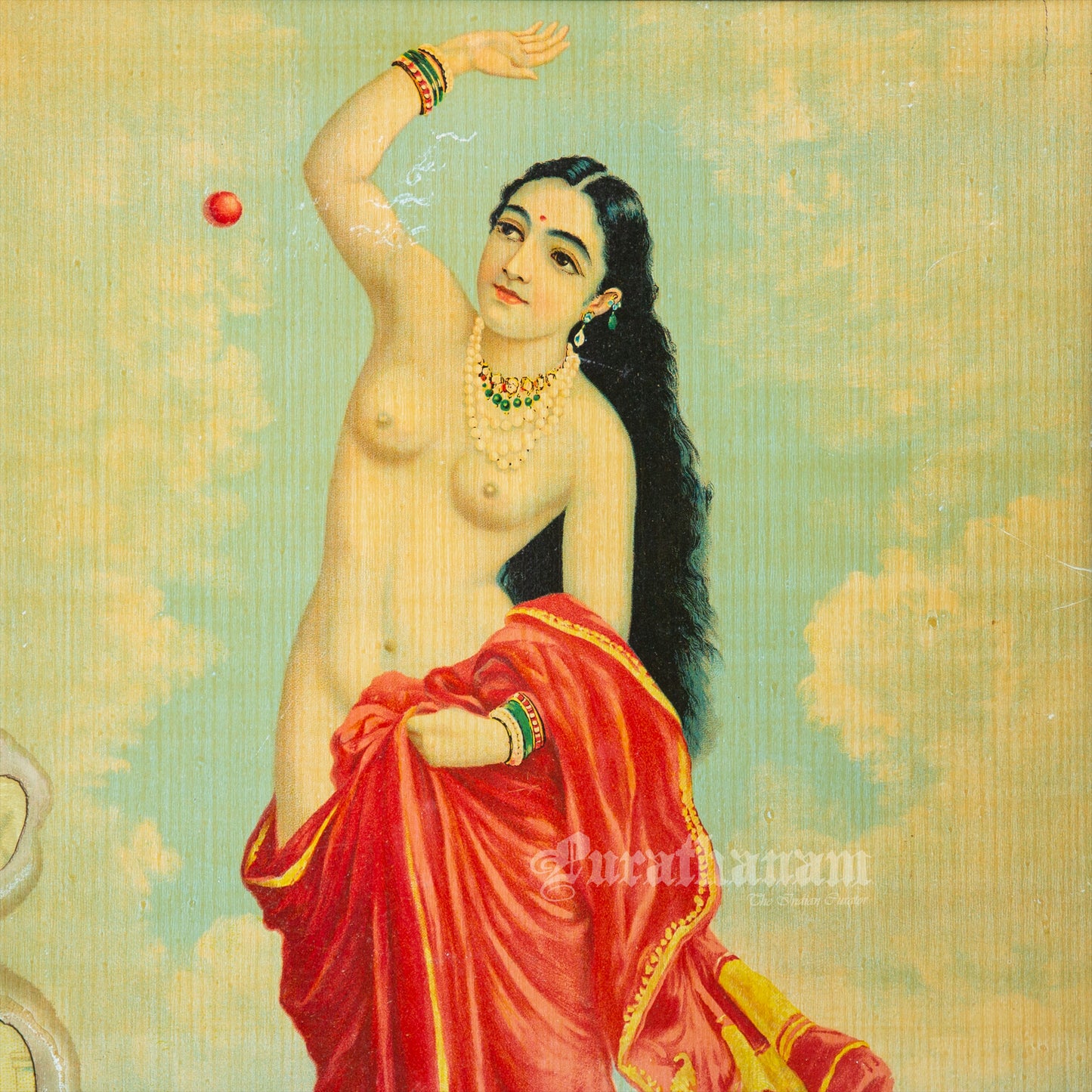 Tilottama by Ravi Varma - Oleograph Print