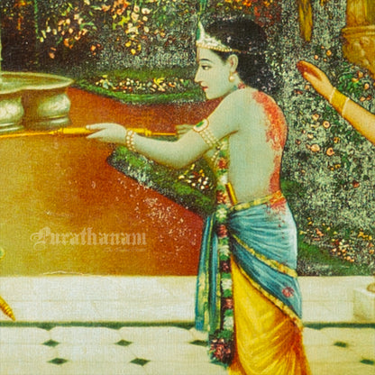 Rang Panchami - German Oleograph Print (Vasudeo H. Pandya)