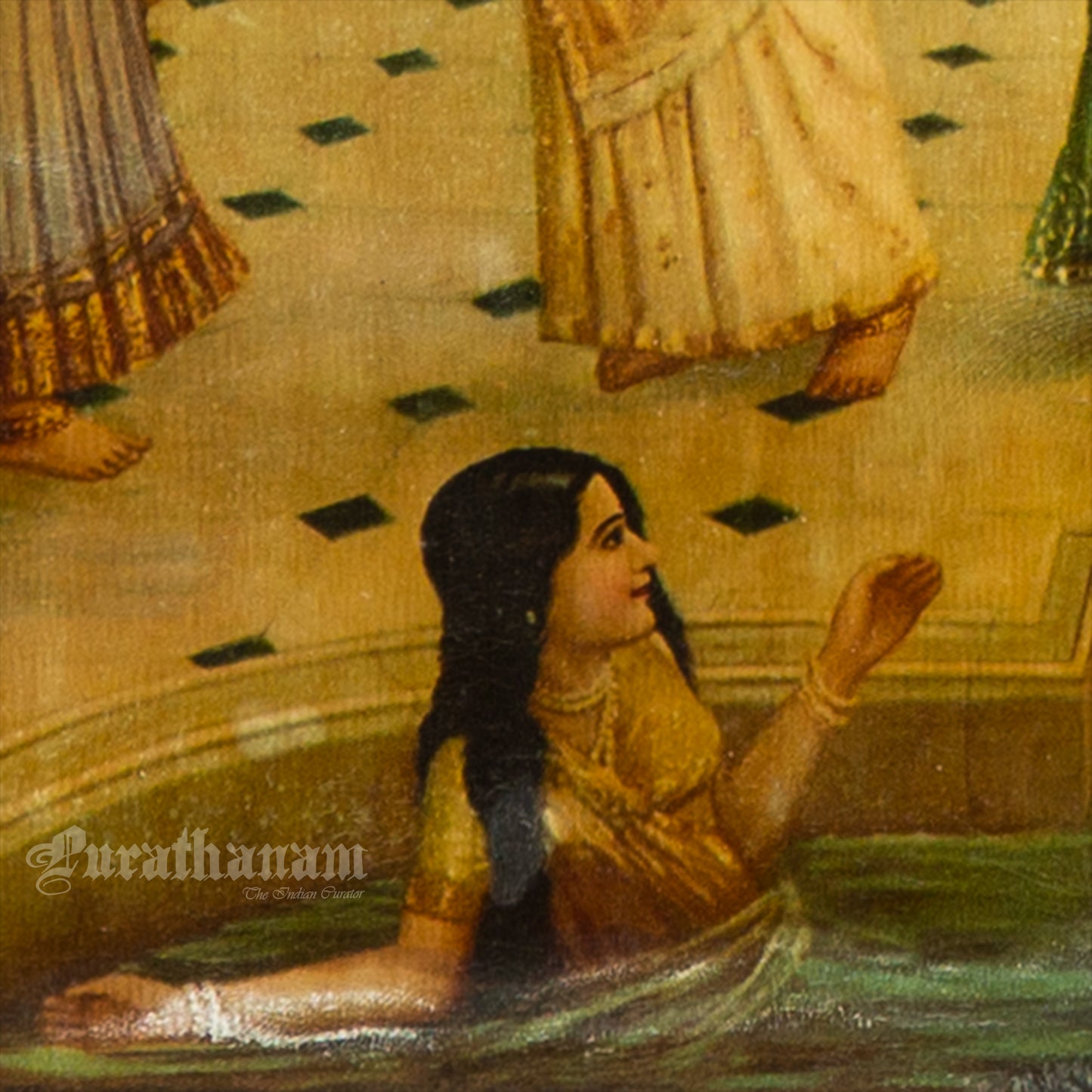 Rang Panchami - German Oleograph Print (Vasudeo H. Pandya)