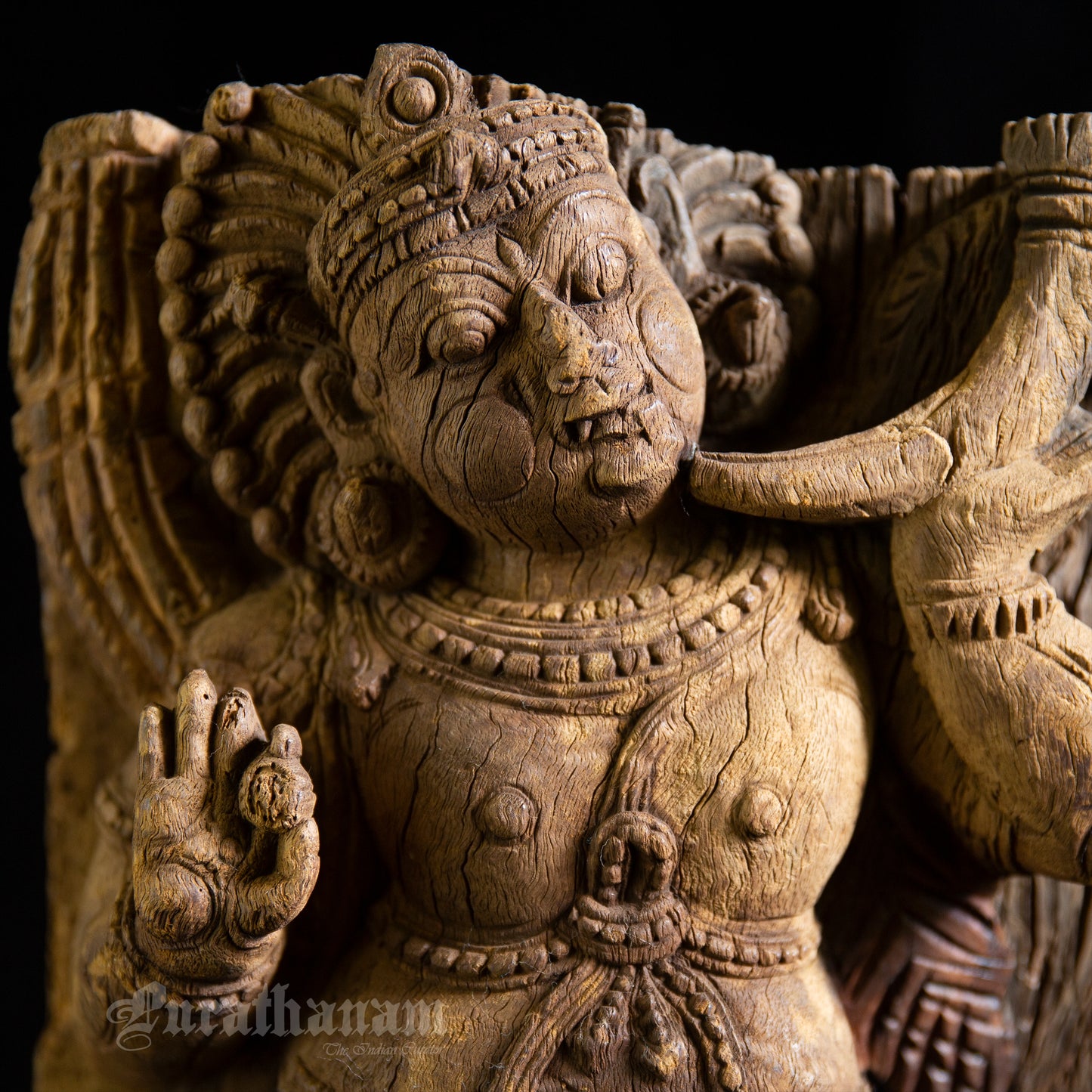 Dwarapalaka wooden Sculpture