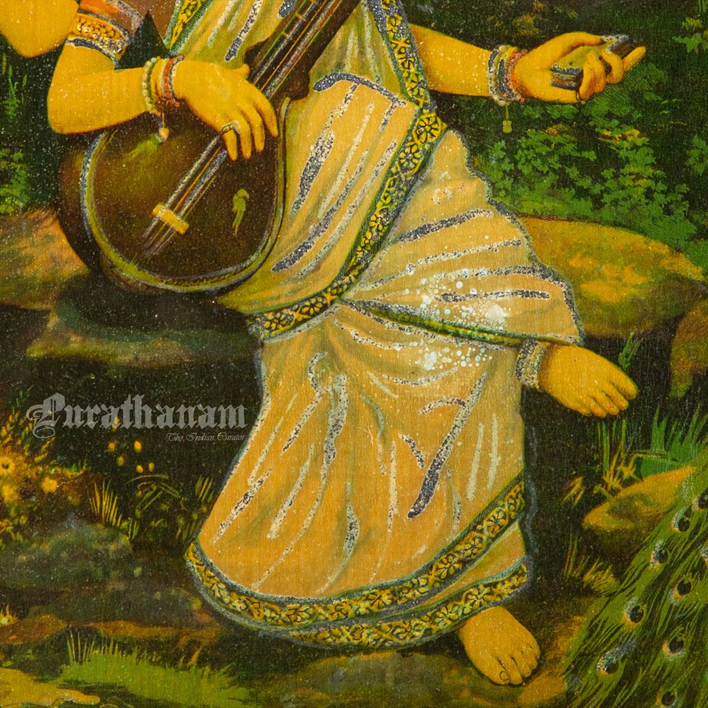 Saraswati - Chromolithograph Print