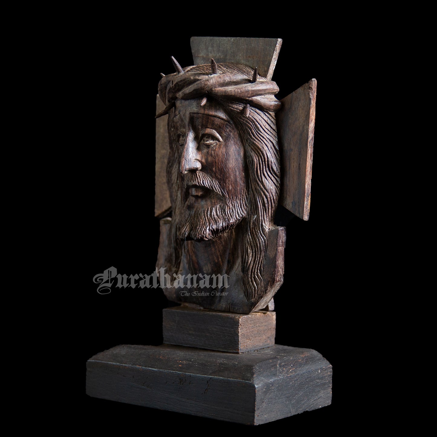 Christ Head - Rose Wood (Large)