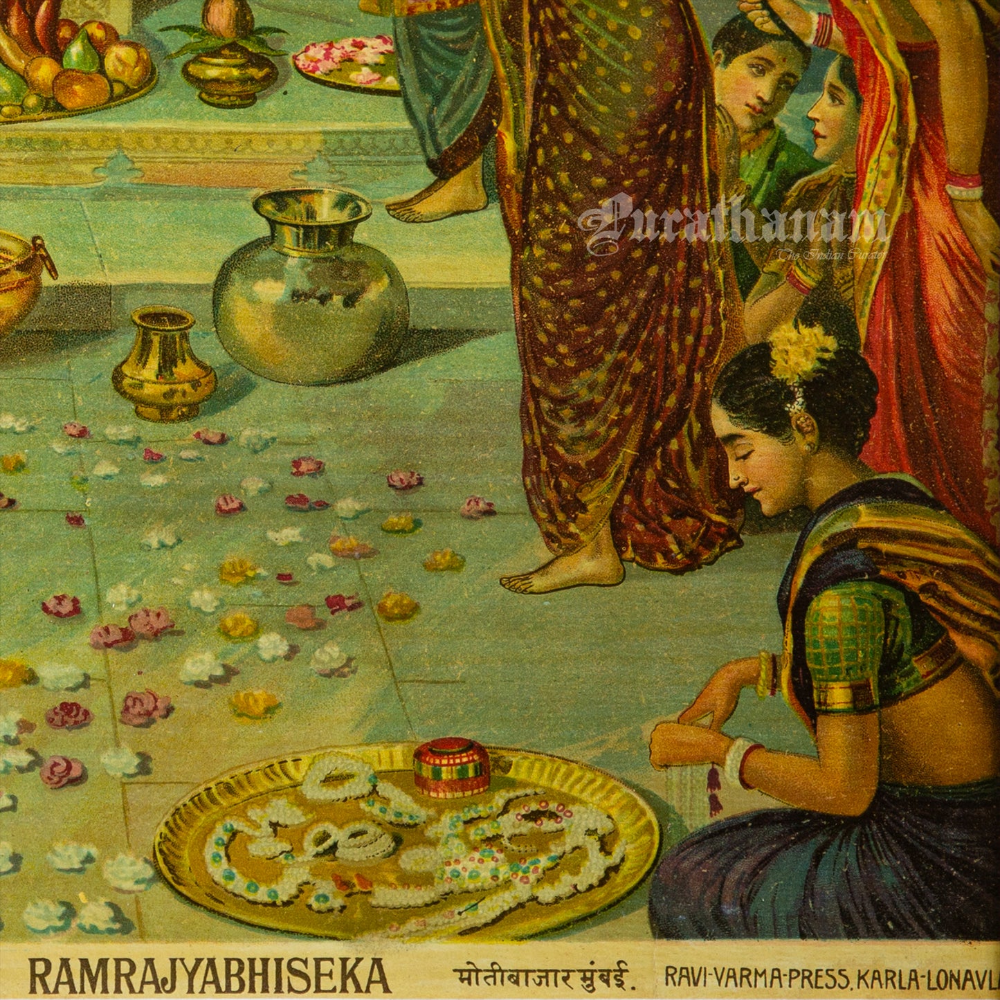 Ramrajyabhiseka by M. V. Dhurandhar  (Oleograph Print)