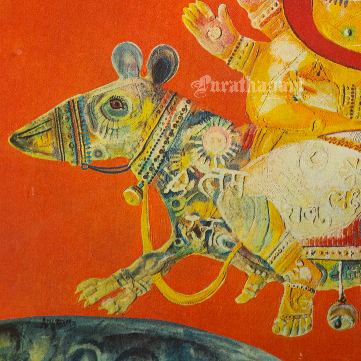 Ganesha by G. S. Adivrekar - Air-India collection (Offset Print)