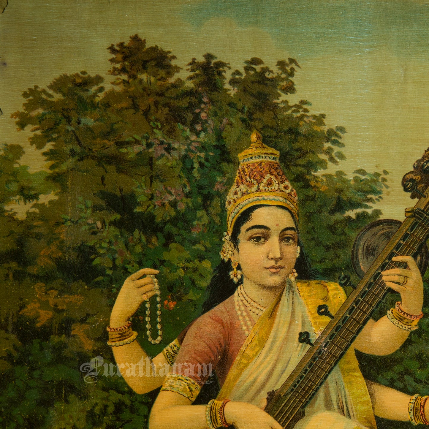 Saraswati by Ravi Varma