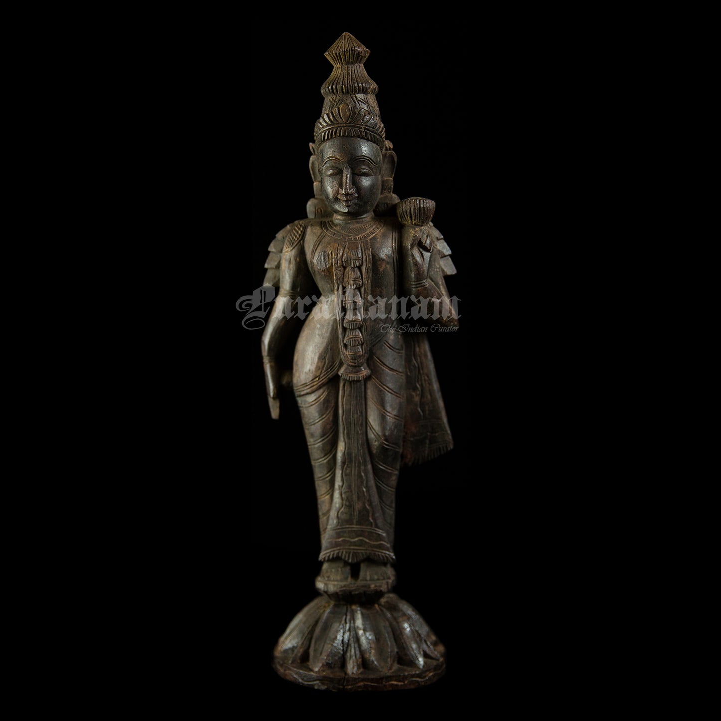 Lakshmi Wooden Sculpture