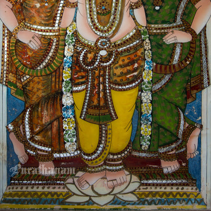 Butter Krishna - Glass paintings