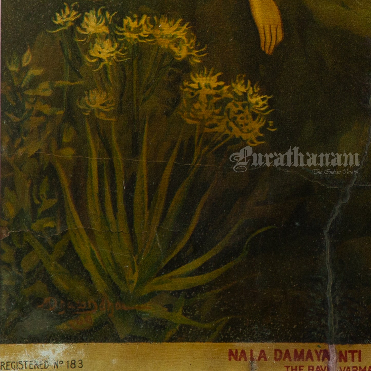 Nala Damayanti Vanvas by M. V. Dhurandhar (Oleograph Print)