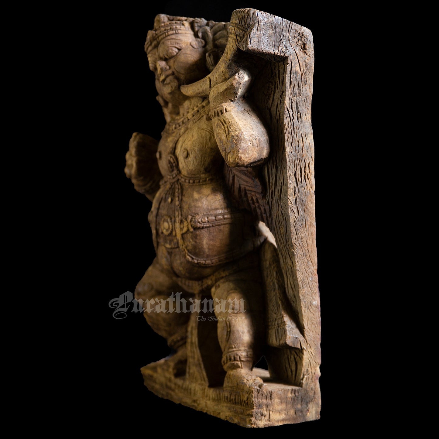 Dwarapalaka wooden Sculpture