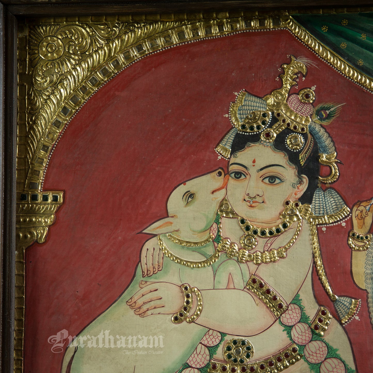 Baby Krishna Yashodha - Tanjore Painting