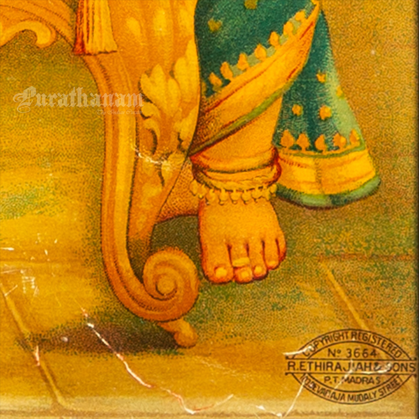 Yashodha Nand Krishnan by C. G. Ramanujam  - (Oleograph Print)