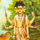 Duttatreya  By Ravi Varma  - Lithograph Print