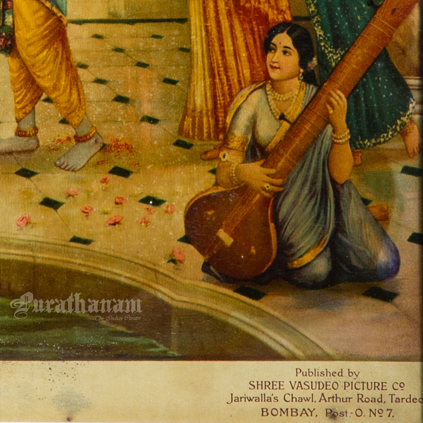 Rang Panchami - German Oleograph Print (Vasudeo H. Pandya)