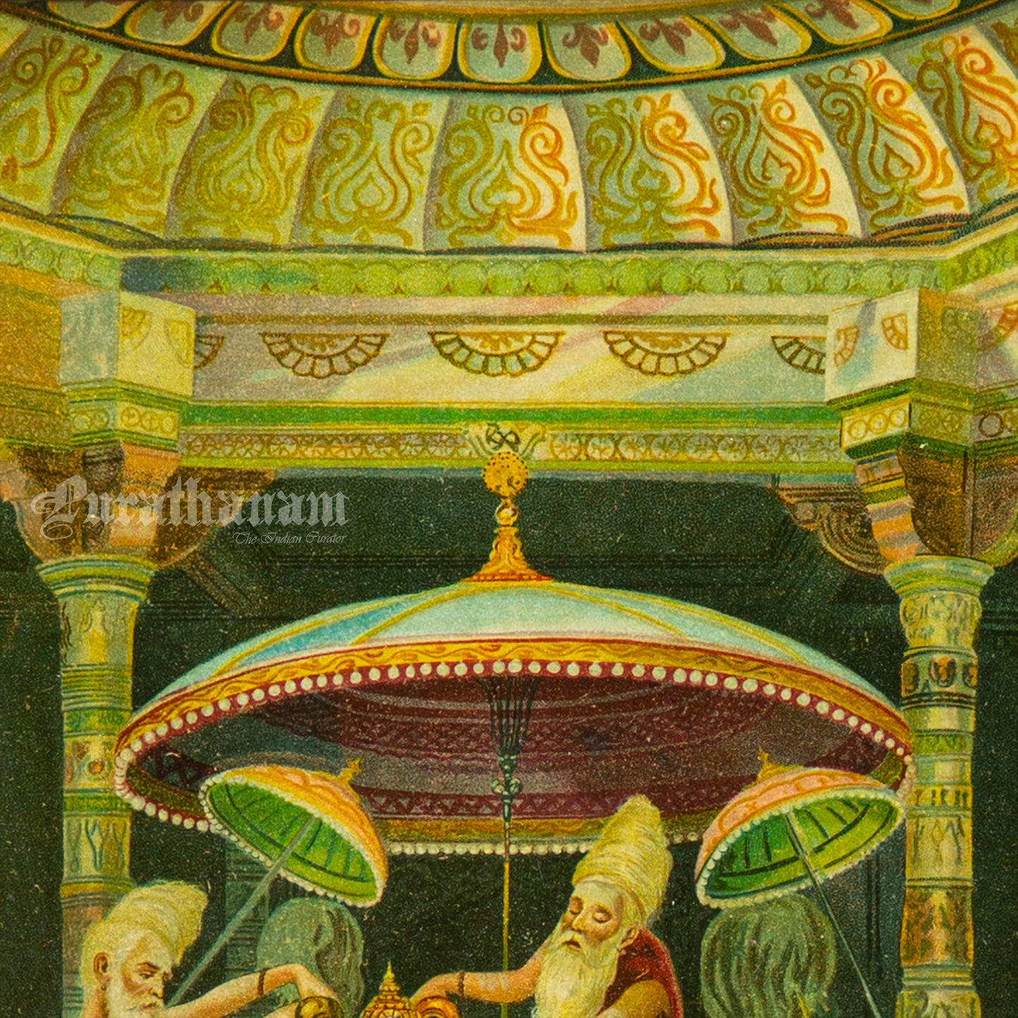 Ramrajyabhiseka by M. V. Dhurandhar  (Oleograph Print)