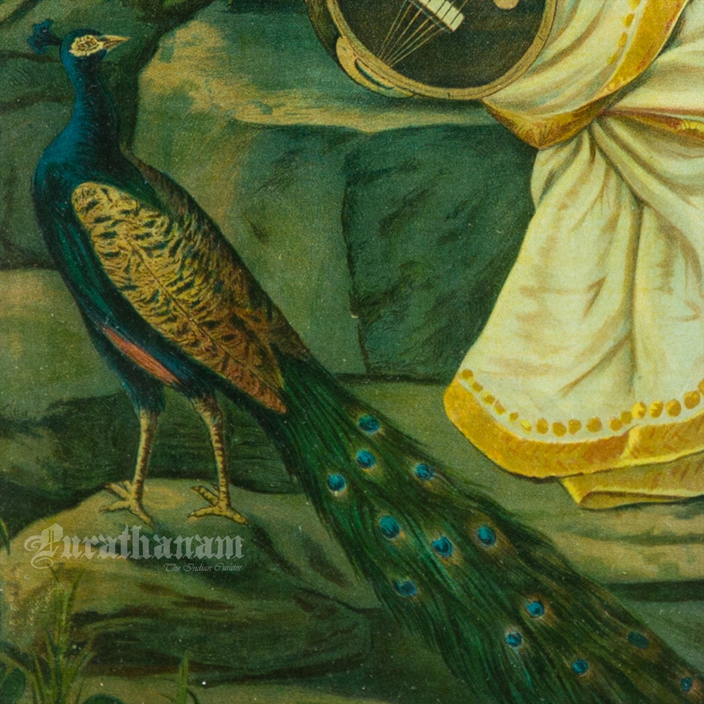 Saraswati - Oleograph Print (Ravi Varma)