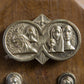 Saint Christopher Carrying the Christ Child, Mother Mary and Christ wall plaque