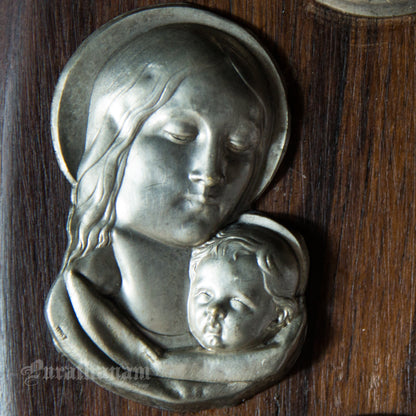 St. Francis de Sales, blessed Virgin Mary and Black Madona with Child wall plaque
