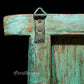 Turquoise Brass embellished Window