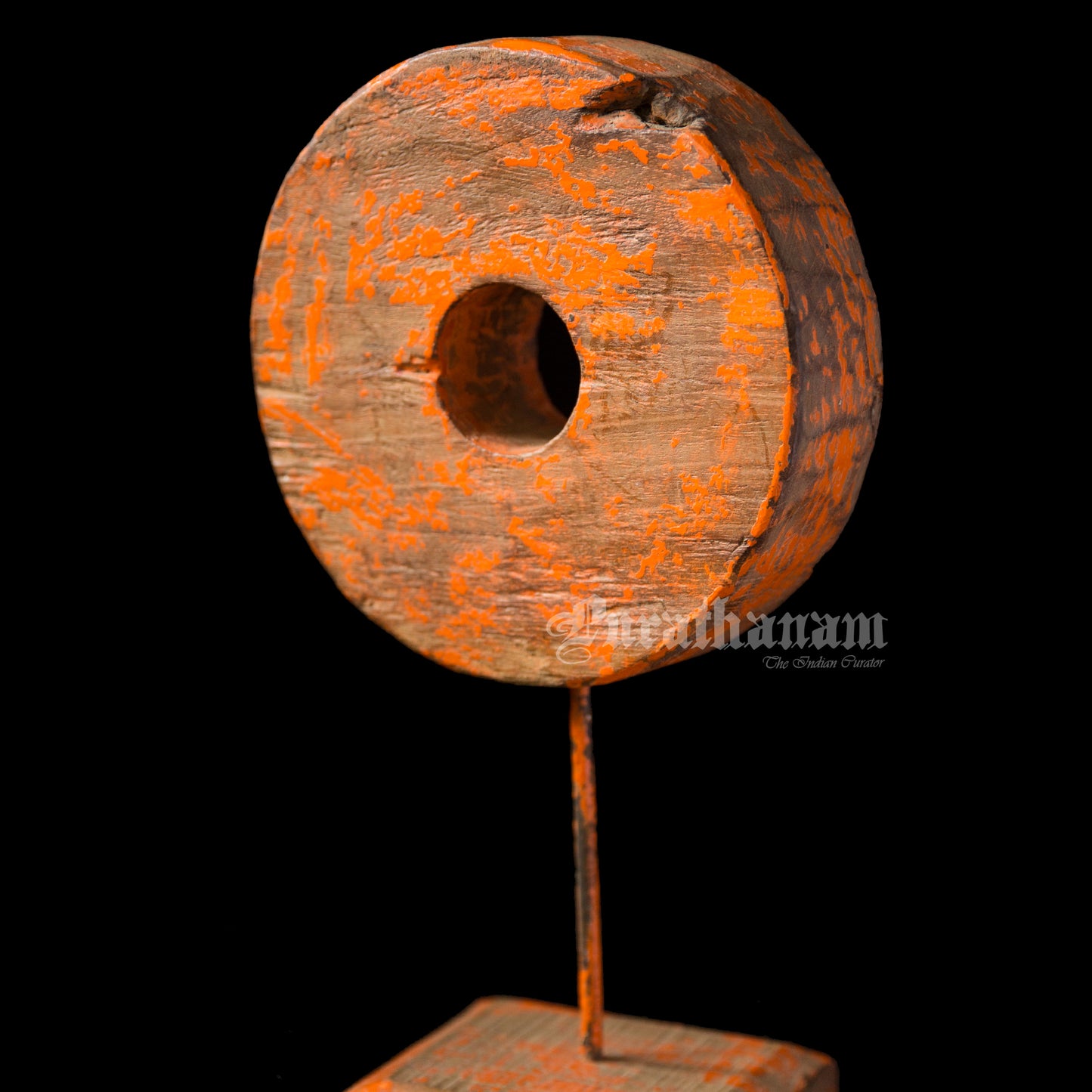 Damachiya Wheel on Stand (Orange)