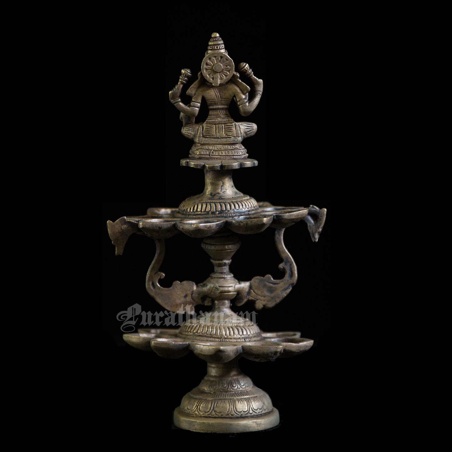 Lakshmi Two Layered Brass Deepam