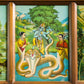 Multi Frame Ravi Varma Oleograph wooden wall panel