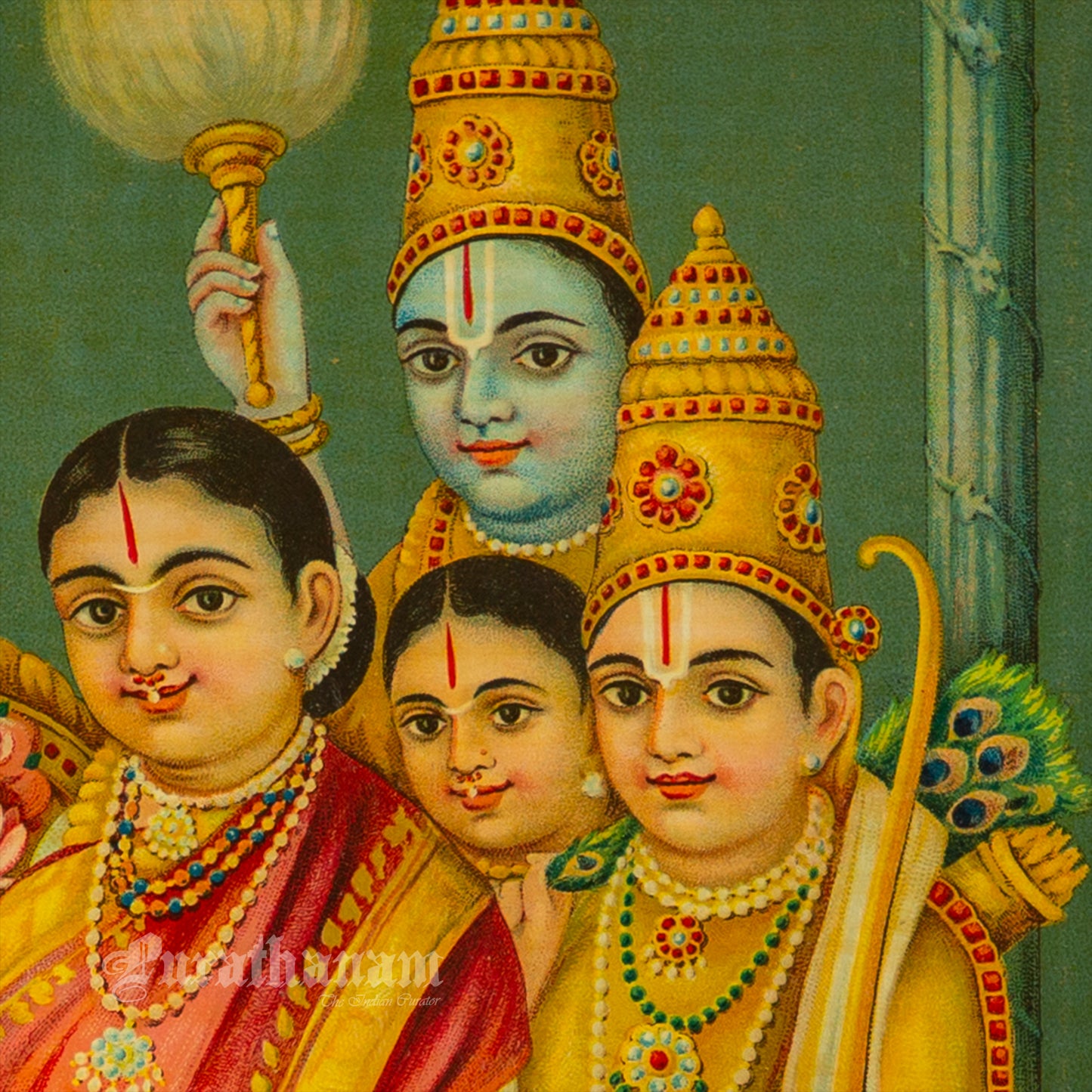 Sri Ram Pattabhishekam  by C. G. Ramanujam  (Oleograph Print)