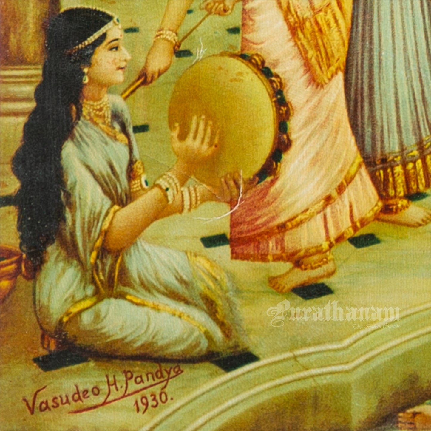 Rang Panchami - German Oleograph Print (Vasudeo H. Pandya)