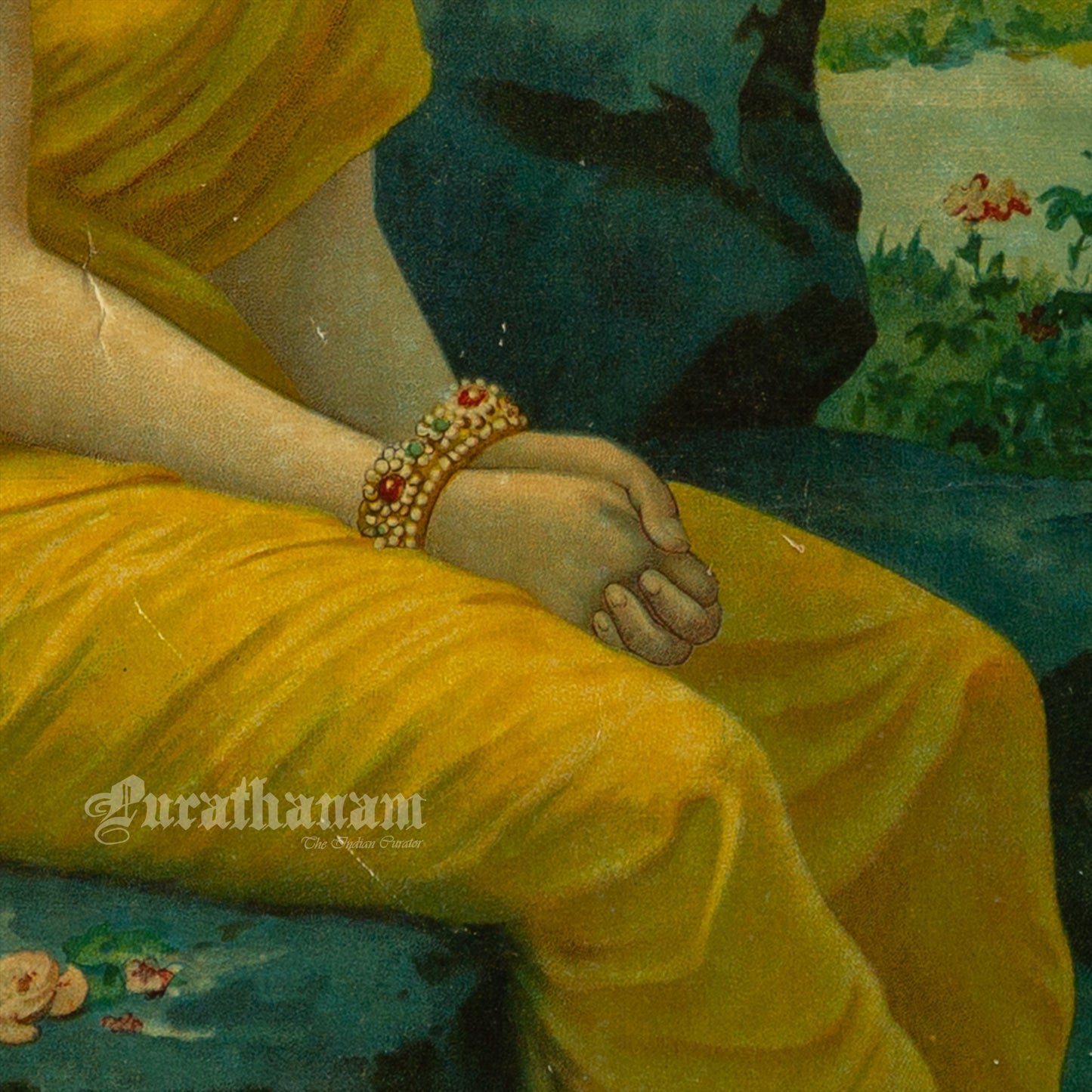 Sita Vanvas by Ravi Varma - Oleograph Print