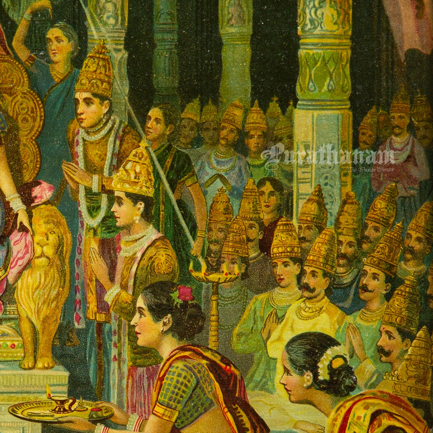 Ramrajyabhiseka by M. V. Dhurandhar  (Oleograph Print)