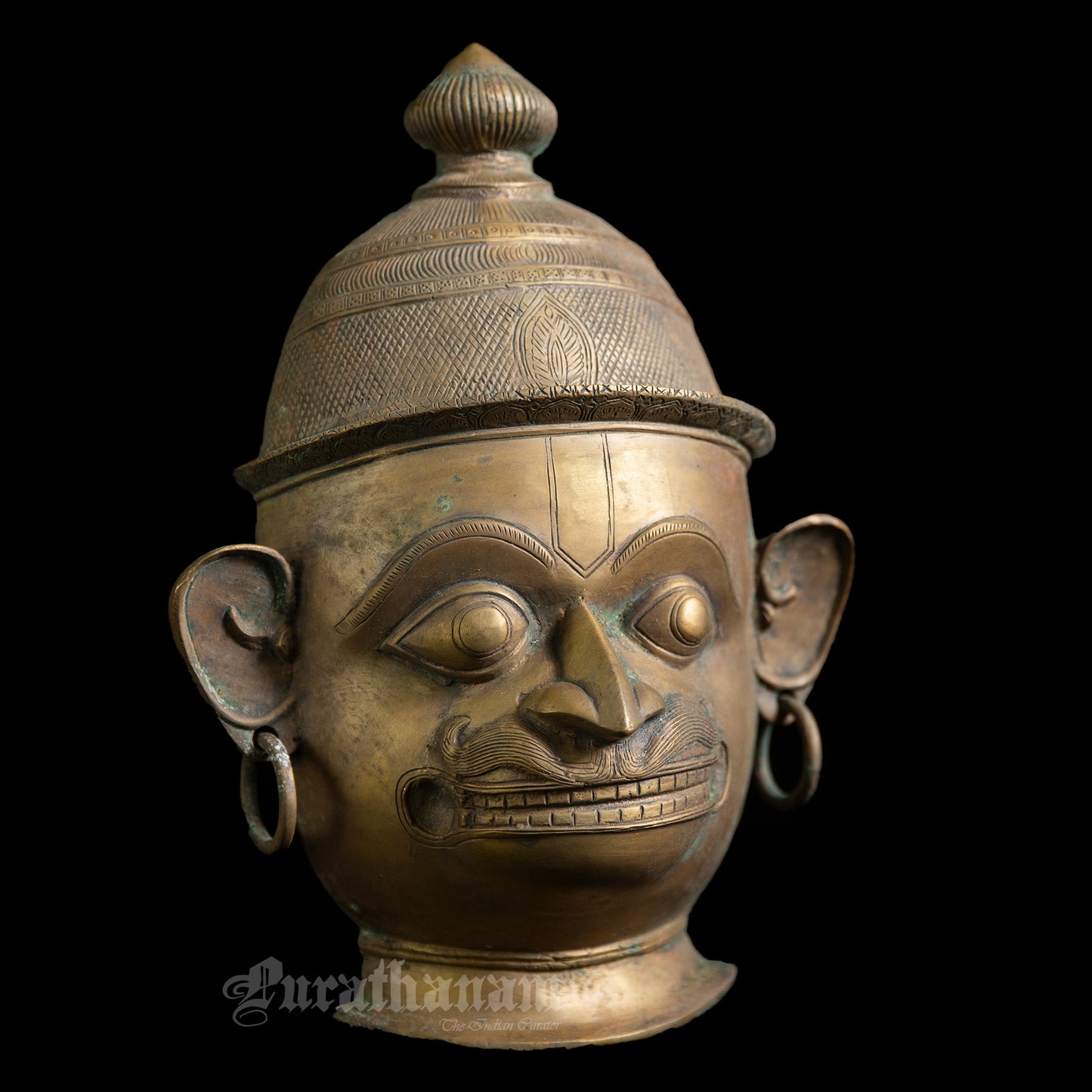 Hanuman Head - Brass