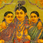 Sree Radha Rukhmini Krishnan by C. G. Ramanujam  - (Oleograph Print)