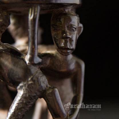 African Tribal Twin Candle Holder