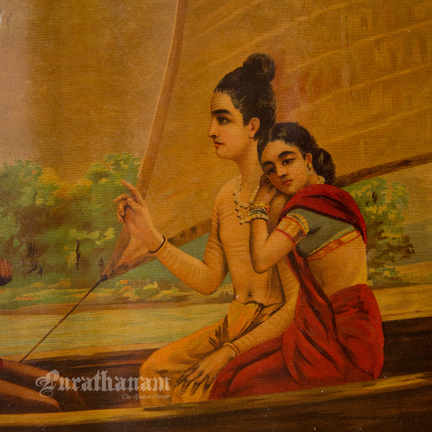 Ram Sita Lakshman In Kewat's Boat