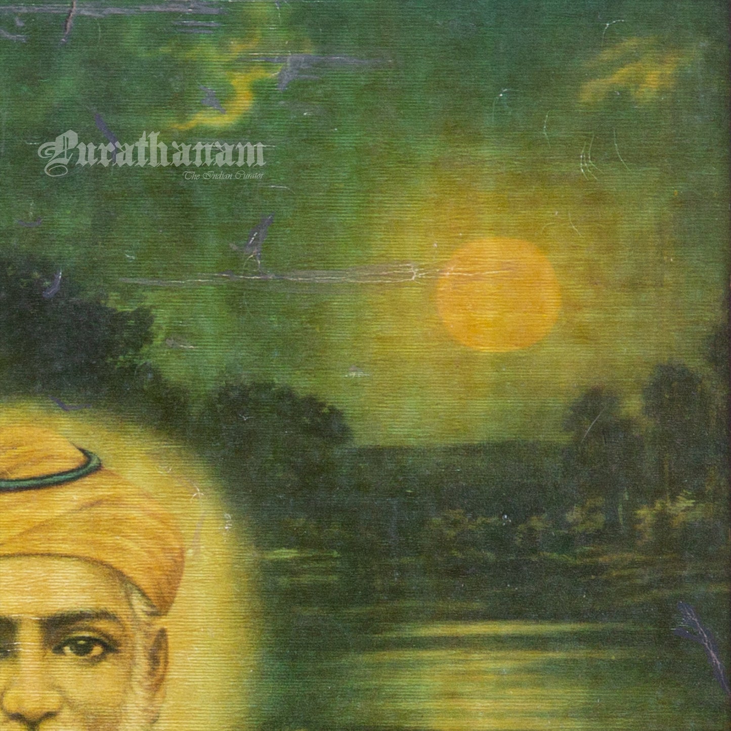 Bawa Guru Nanak by Narottam Narayan - Oleograph Print