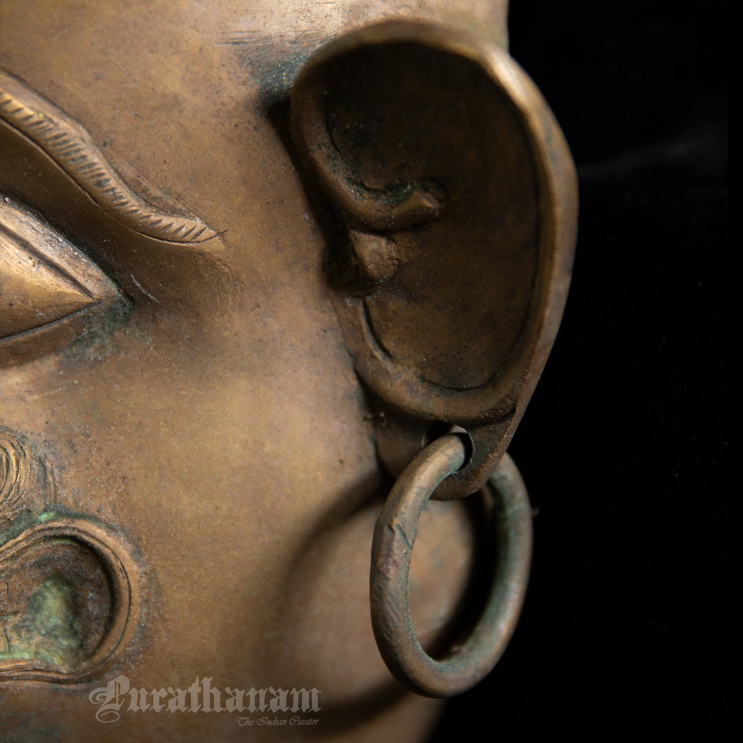 Hanuman Head - Brass