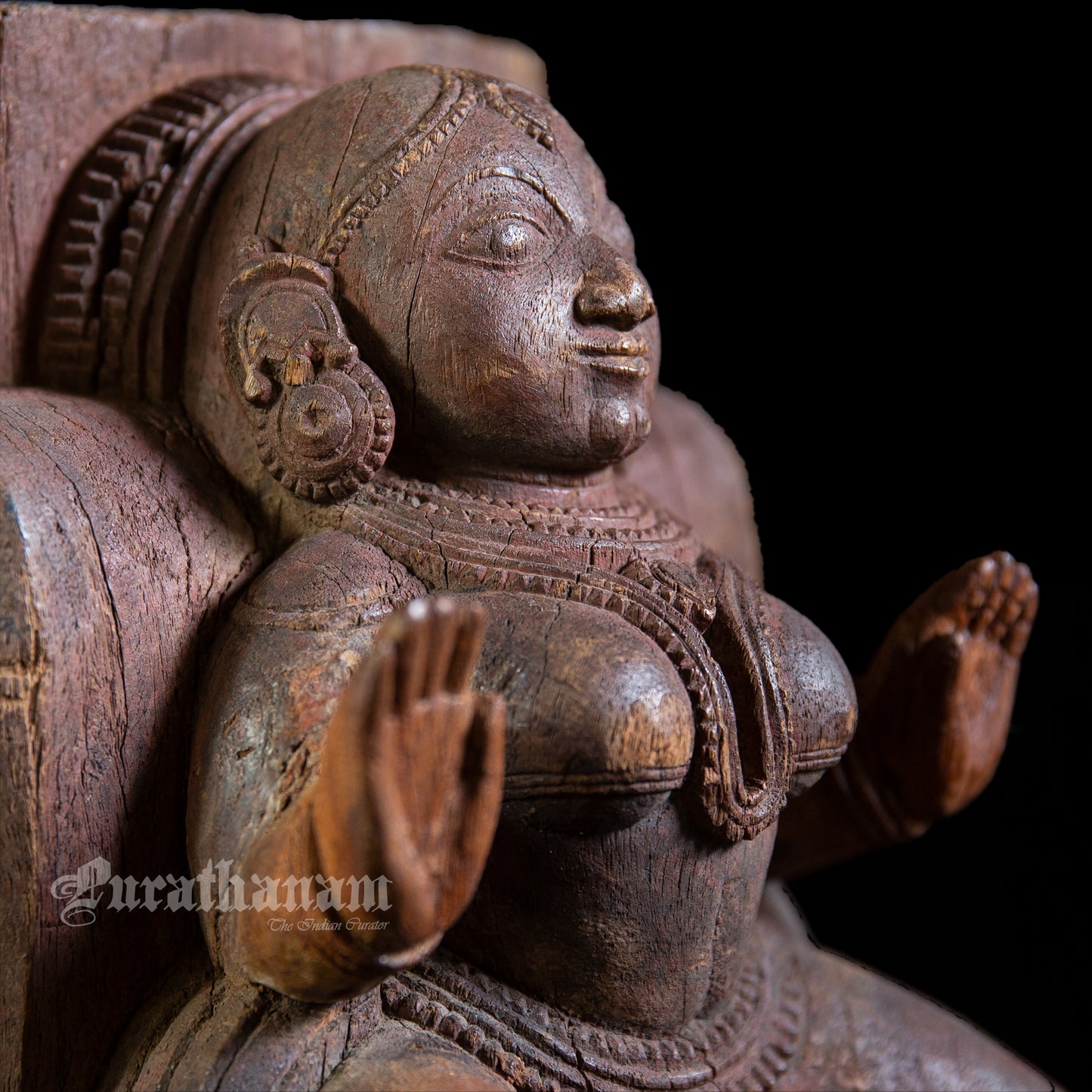 Apsaras Wooden Sculpture