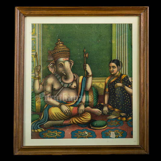 Ganapati - Chitrasala Press  (Lithograph Print)