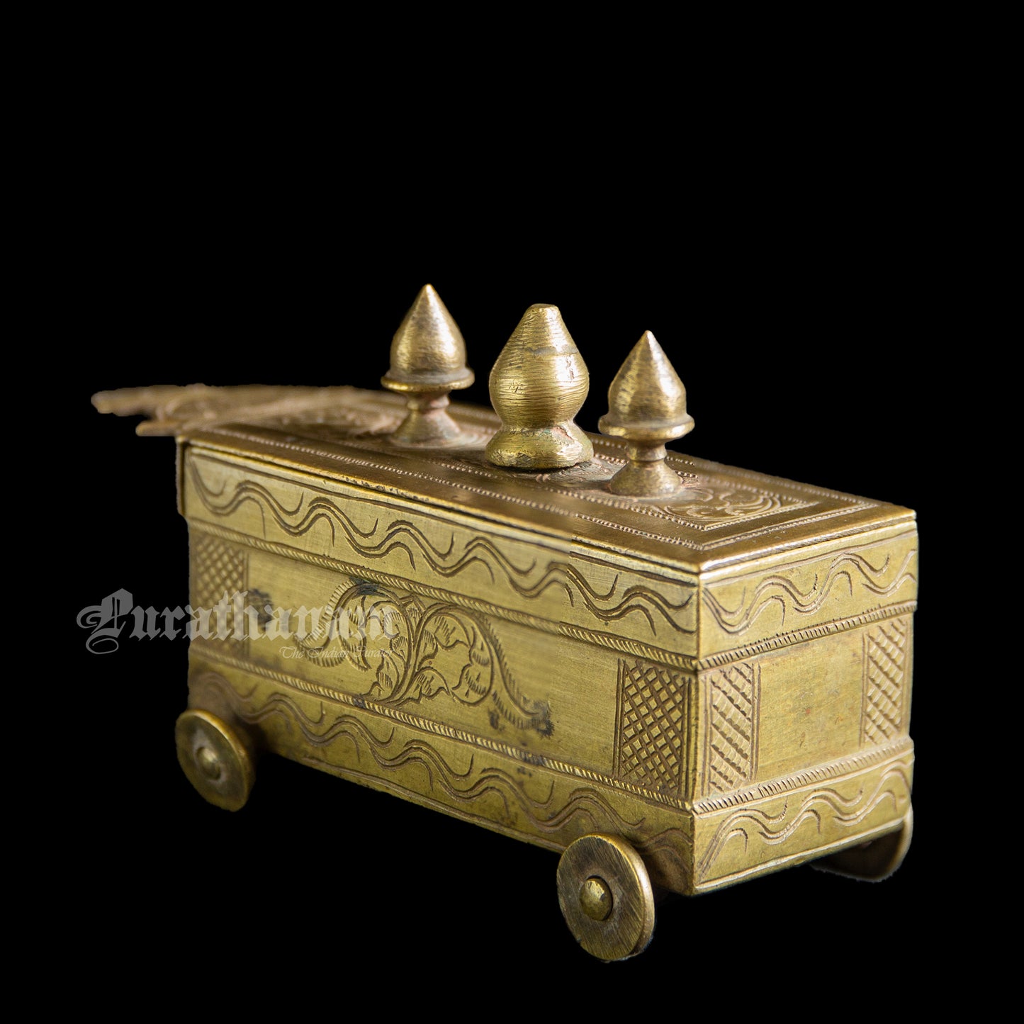 Vibhuti box (Bhasma box/ Holy ash container) - Brass