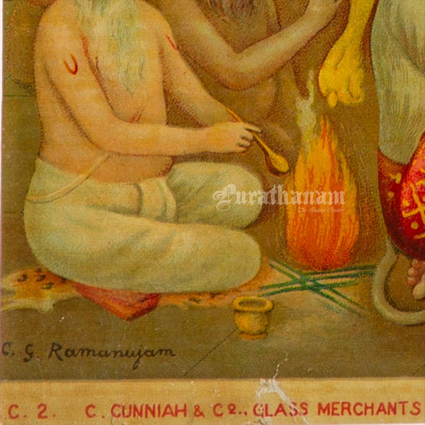 Sri Ram Pattabhishekam  by C. G. Ramanujam  (Oleograph Print)