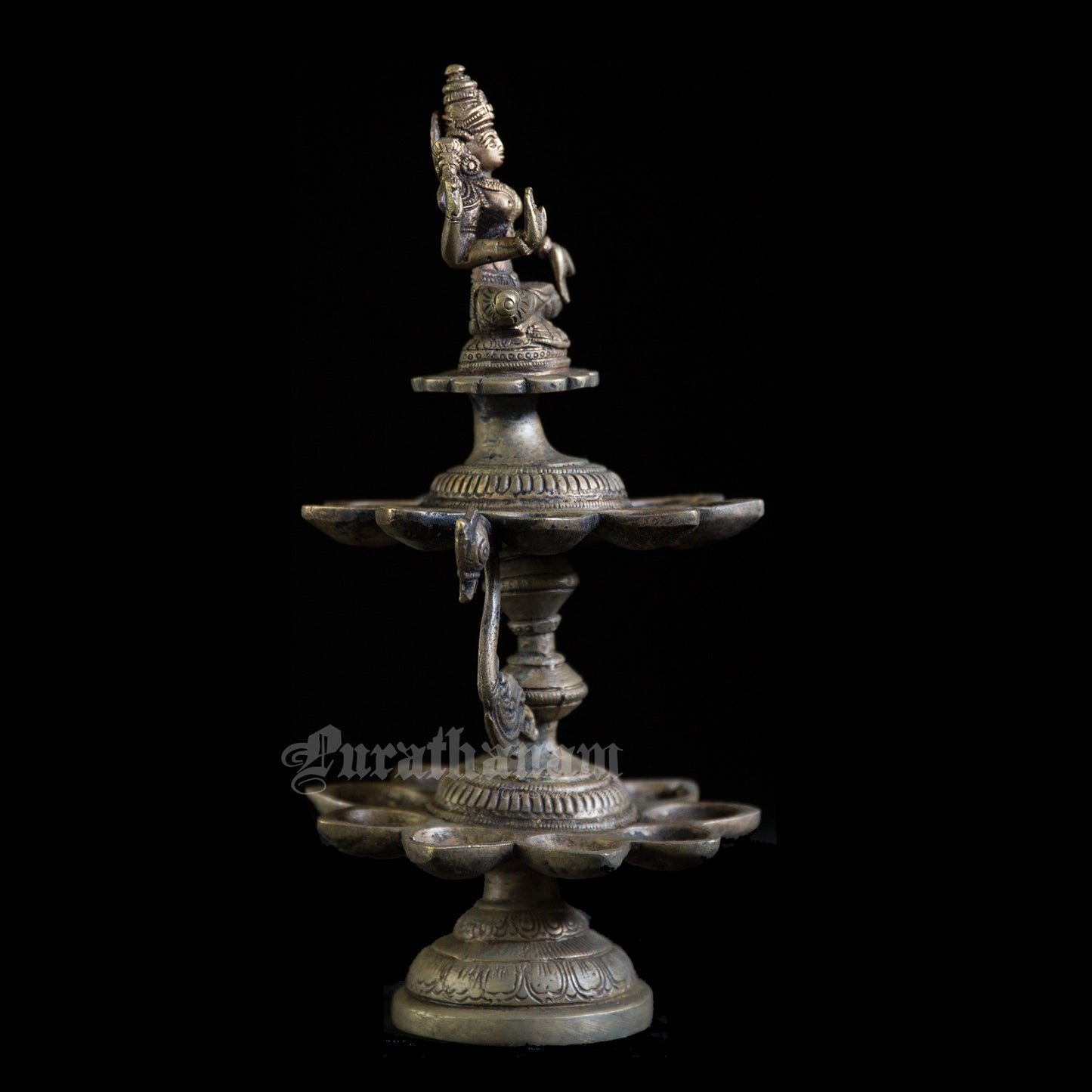 Lakshmi Two Layered Brass Deepam