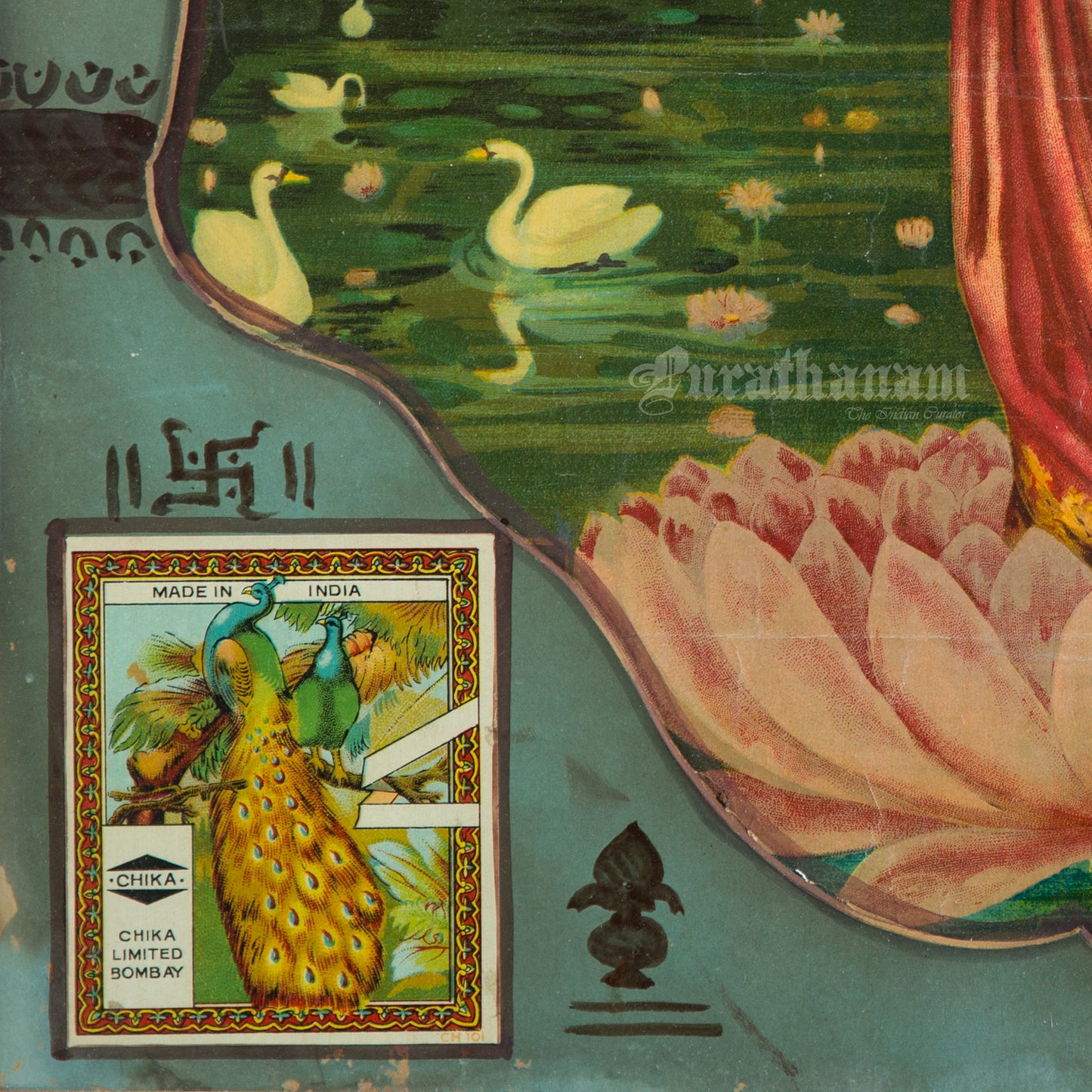 Lakshmi by Ravi Varma Poster for Chika Ltd., Bombay