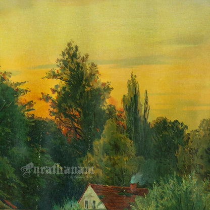 The Village - Chromolithograph Print, Germany