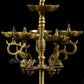 Peacock  oil lamp - Brass