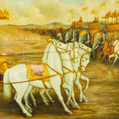 Gita Prakatay - German Oleograph Print (Vasudeo H. Pandya)